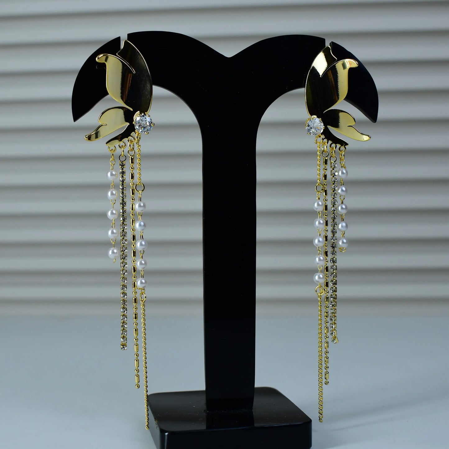 Celeste Pearl Tassel Earrings