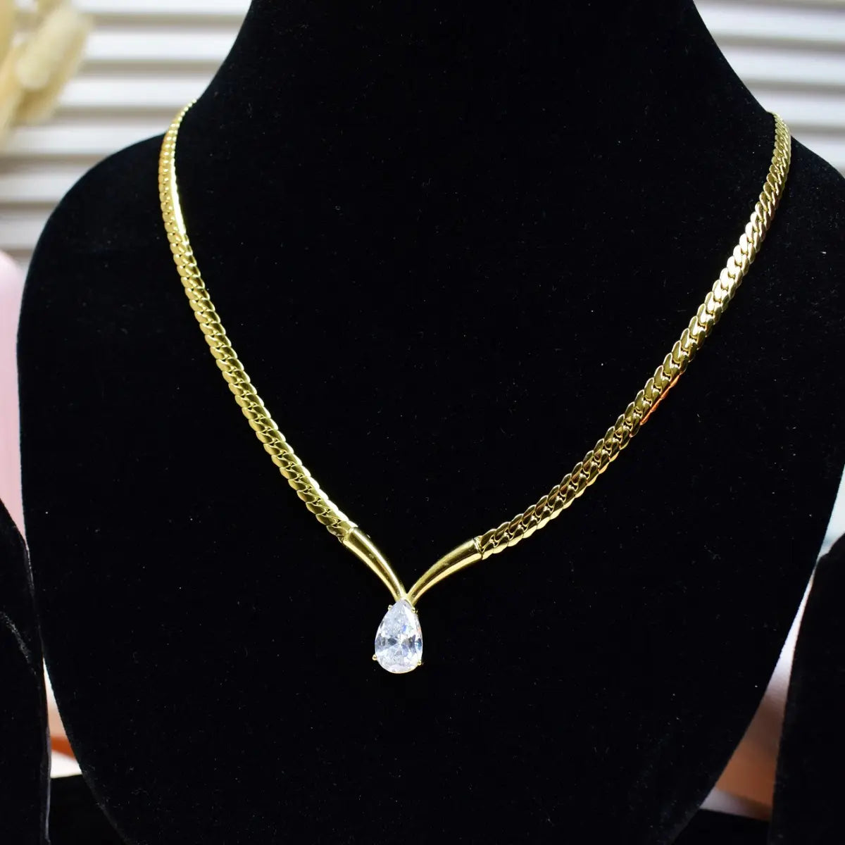 Regal Drop Statement Necklace