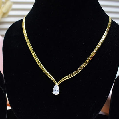 Regal Drop Statement Necklace
