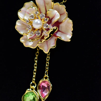 Blossom Drop Charm Necklace