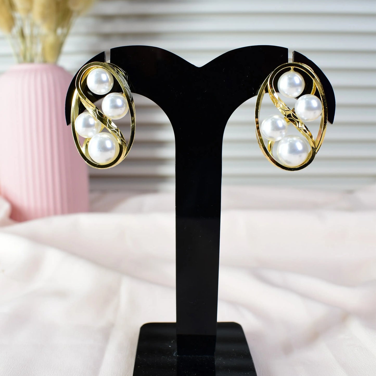 Luxe Pearl Orbit Earrings