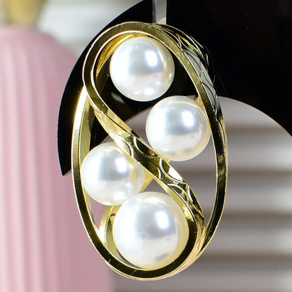 Luxe Pearl Orbit Earrings