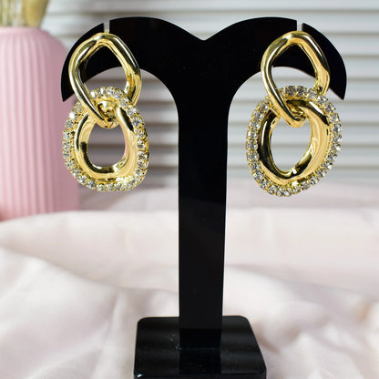 Golden Halo Link Earrings