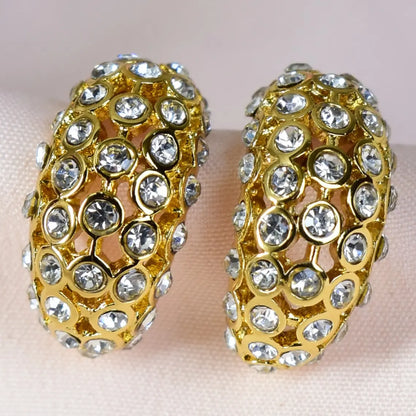 Luxe Zirconia Dome Earrings