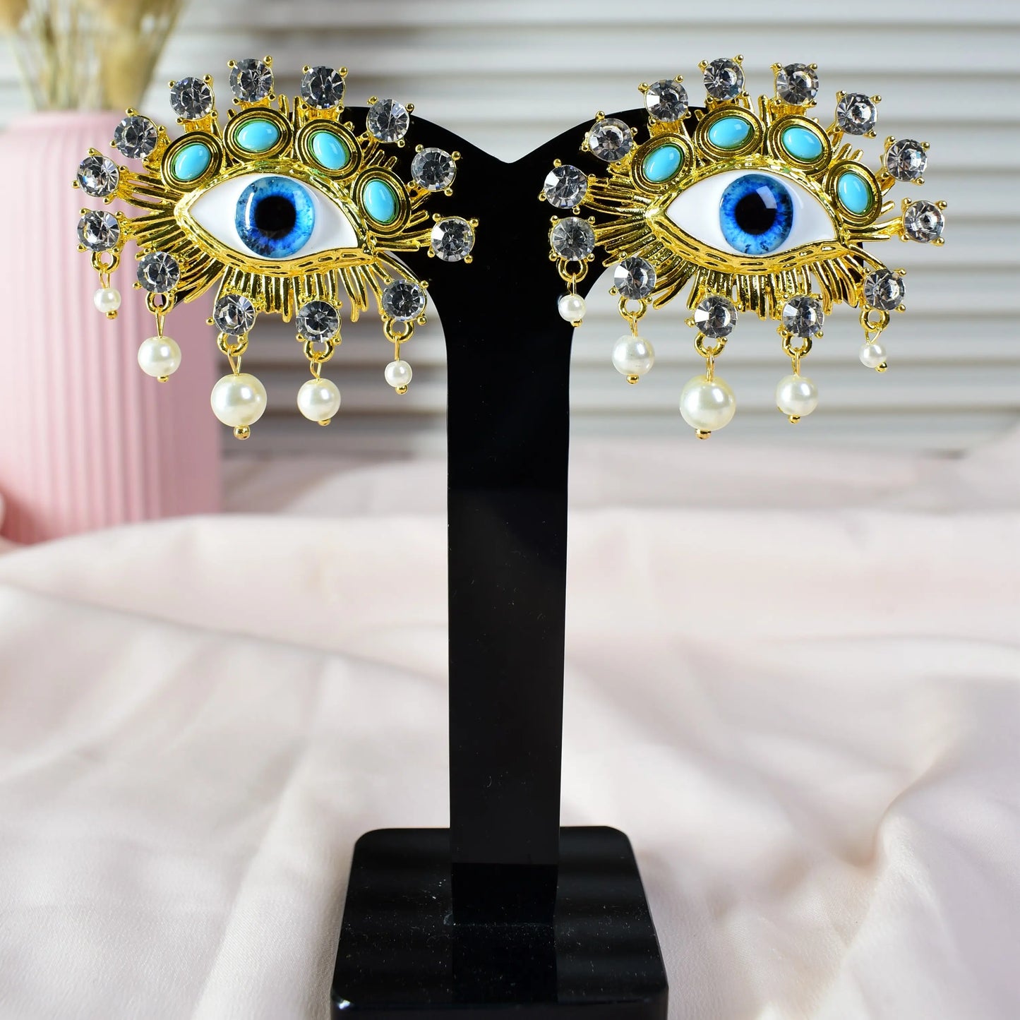 Celestial Evil Eye Statement Earrings