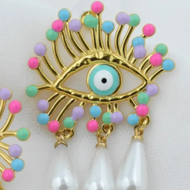 Evil Eye Statement Earrings