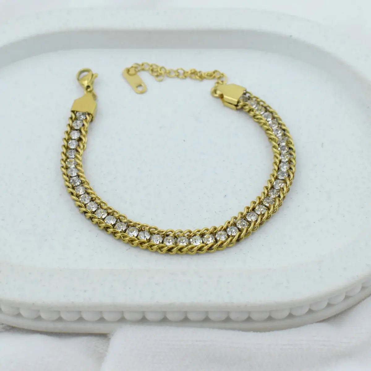 Luxe Braided Sparkle Bracelet