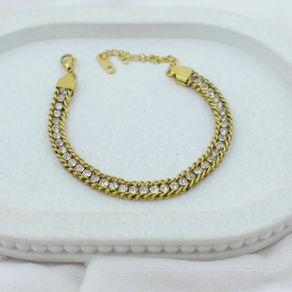 Luxe Braided Sparkle Bracelet