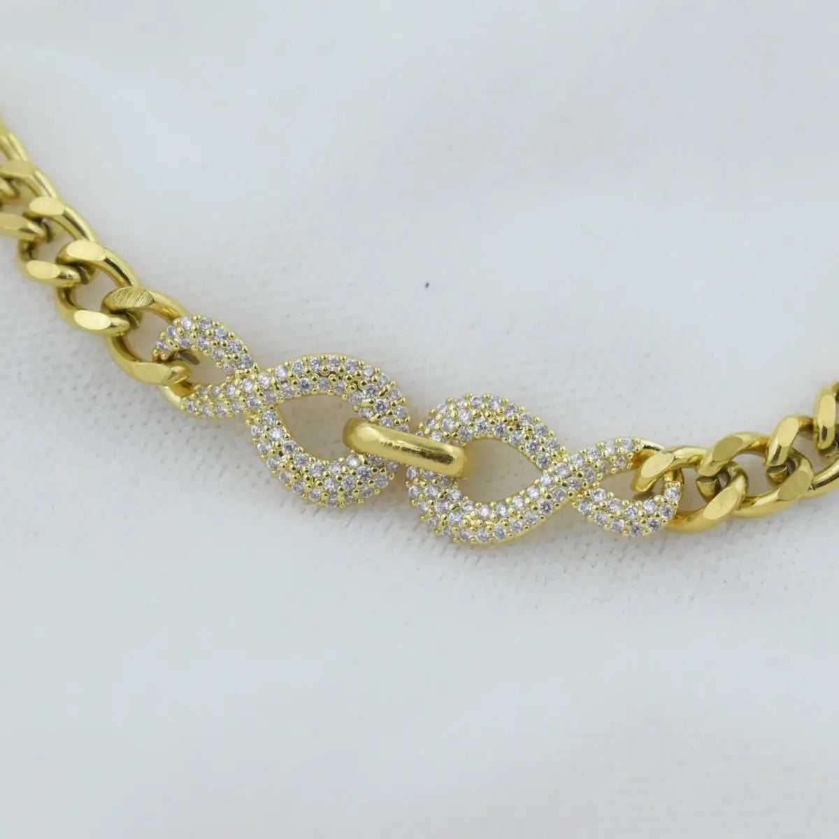 Infinity Sparkle Link Bracelet