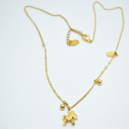 Golden Pony Necklace