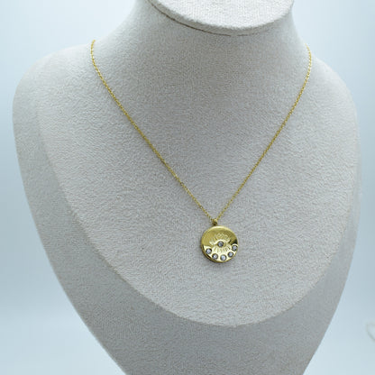 Golden Aura Eye Necklace