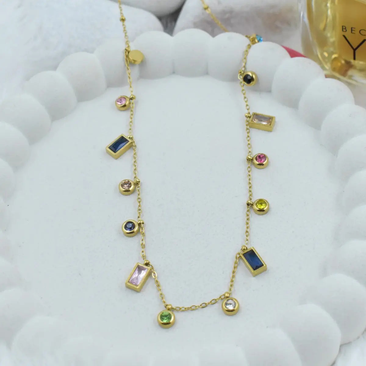Multi Color Crystal Necklace
