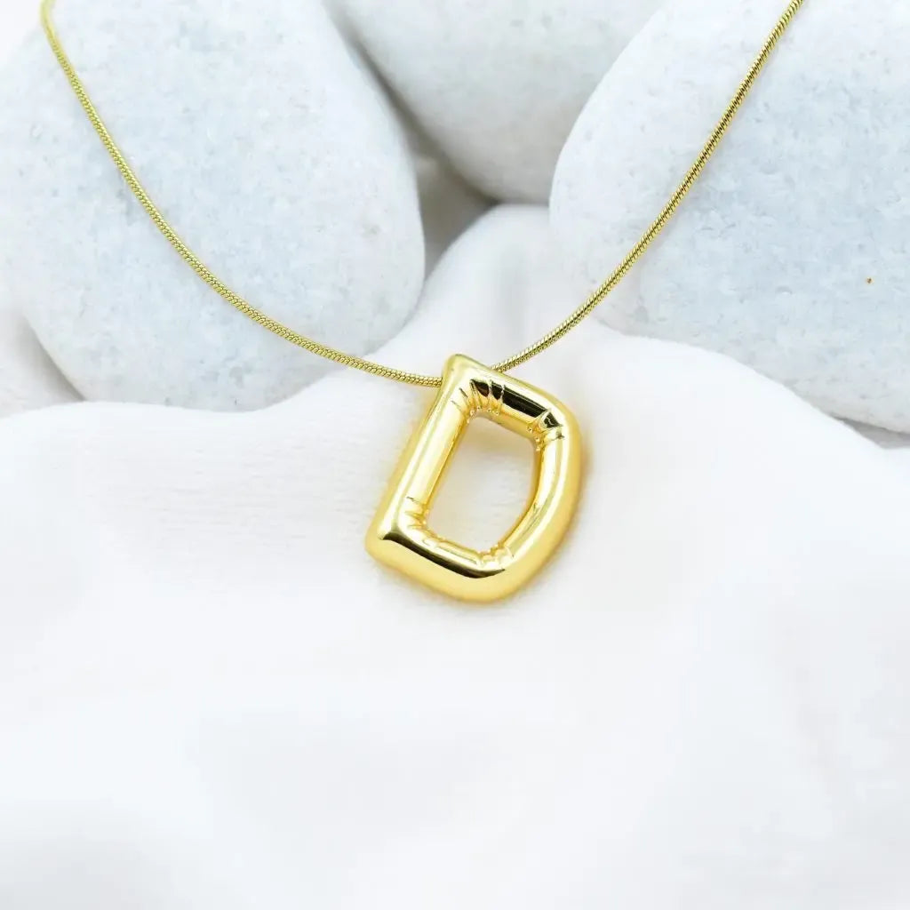 Bold Initial Pendant Necklace