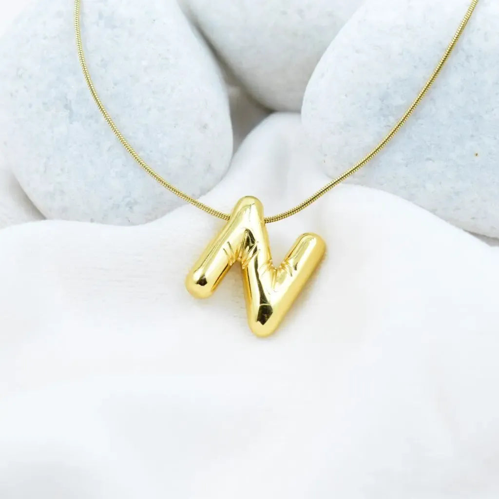 Bold Initial Pendant Necklace