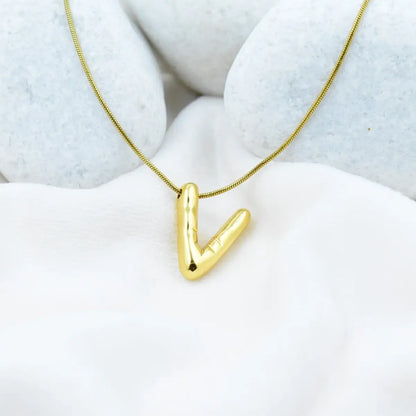 Bold Initial Pendant Necklace
