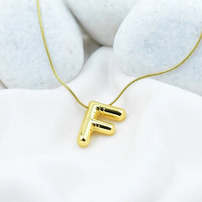 Bold Initial Pendant Necklace