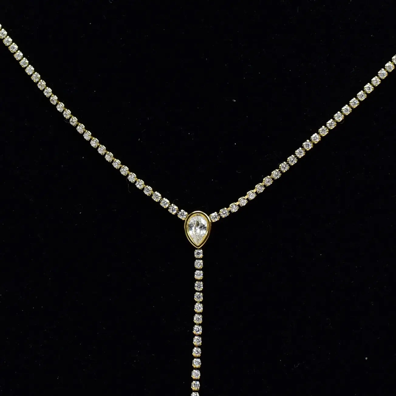 Celeste Drop Lariat Necklace