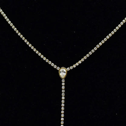 Celeste Drop Lariat Necklace