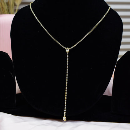 Celeste Drop Lariat Necklace