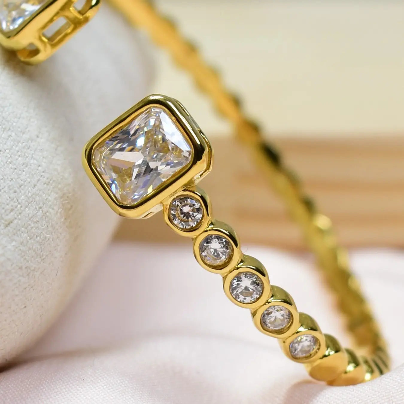 Golden Prism Crystal Bangle