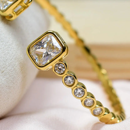 Golden Prism Crystal Bangle