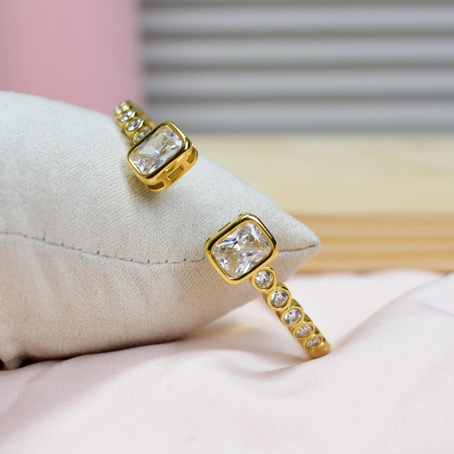 Golden Prism Crystal Bangle