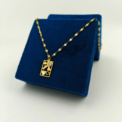 Heart Card Necklace