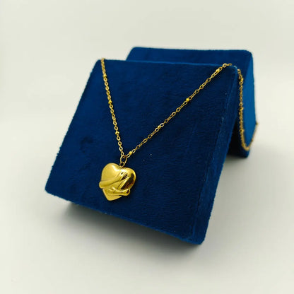 Wearable Hug Pendant Necklace