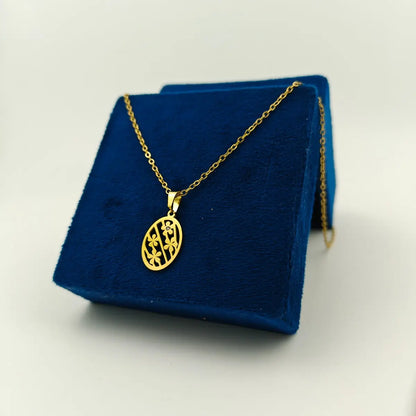 Blooming Oval Necklace