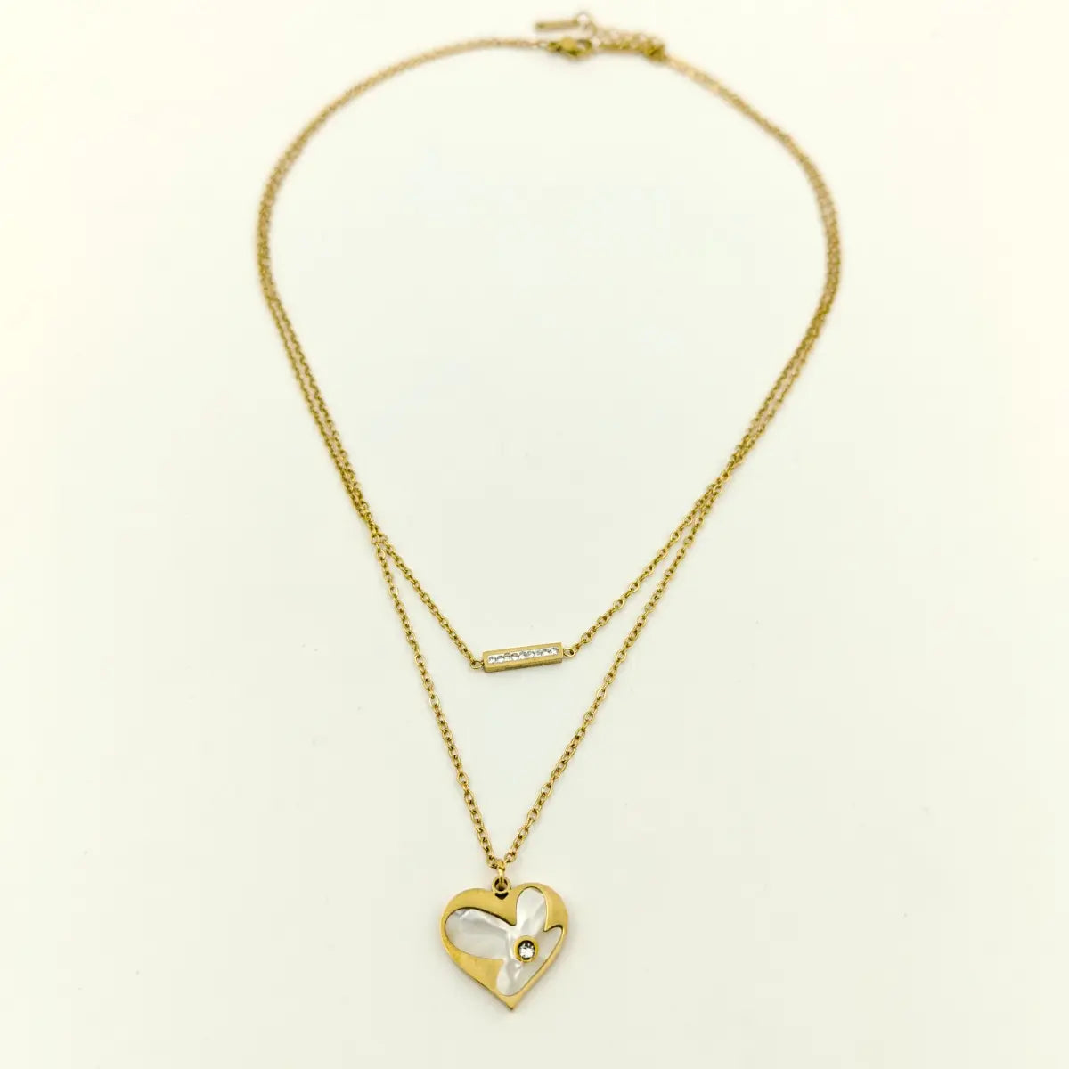 Radiant Heart Duo Necklace