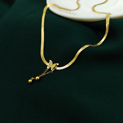 Butterfly Drop Necklace