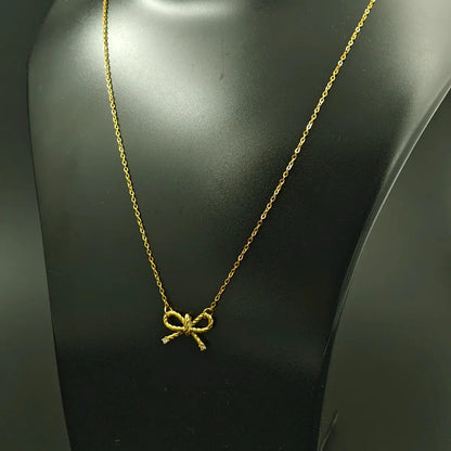 Petite Bowknot Pendant Necklace