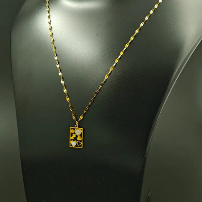 Heart Card Necklace