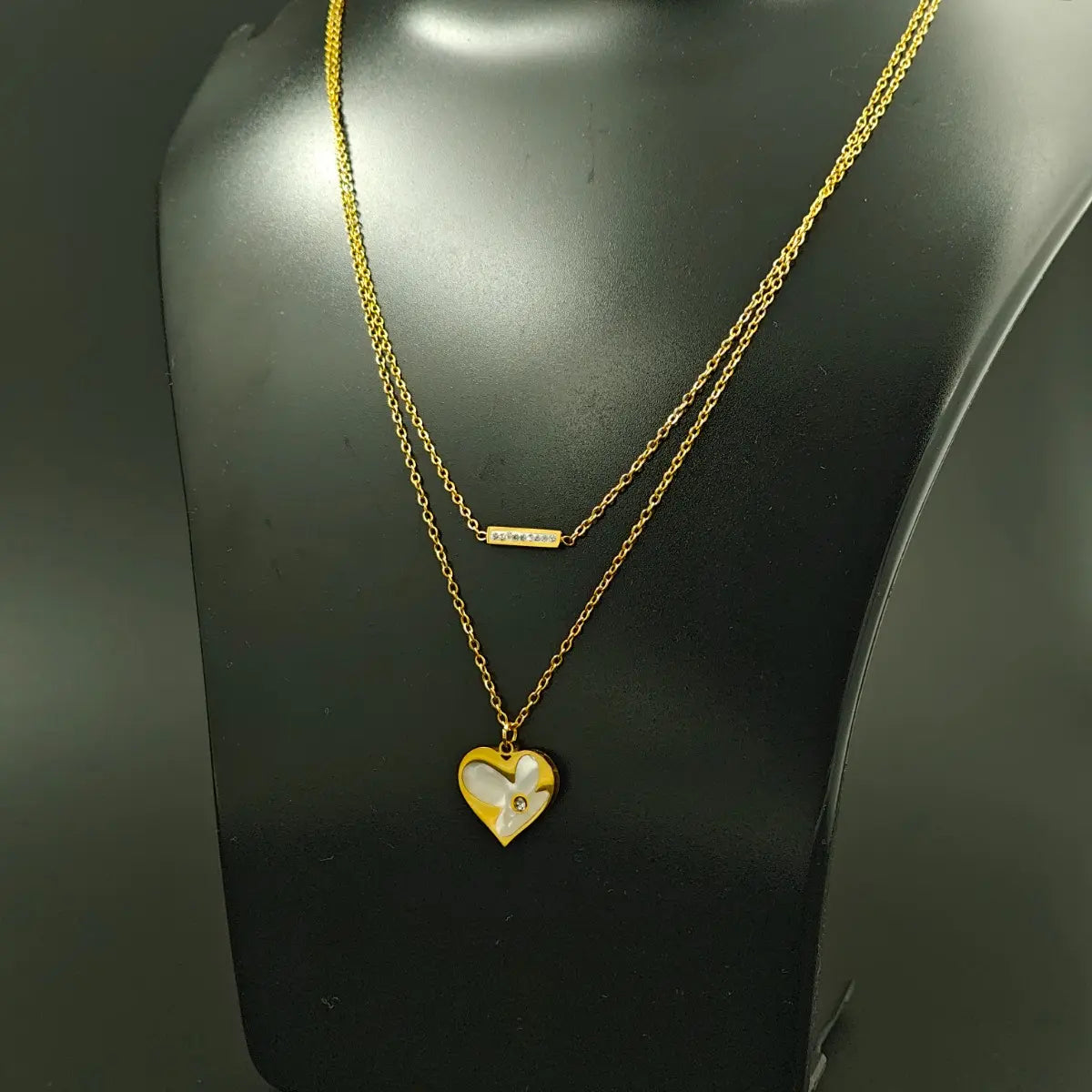 Radiant Heart Duo Necklace