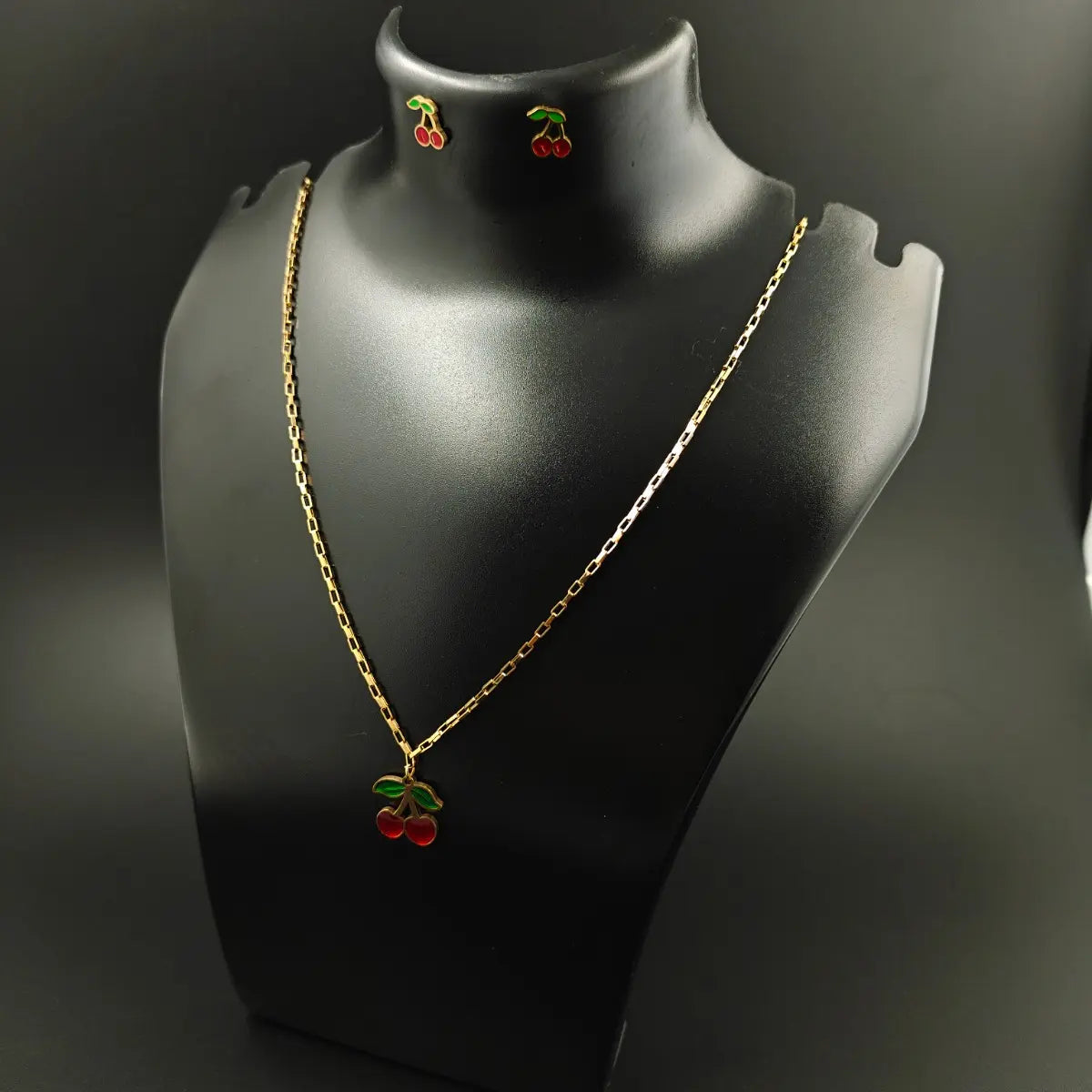 Cherry Charm Pendant Set