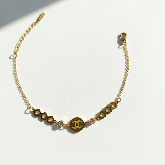 Golden Medallion Bracelet