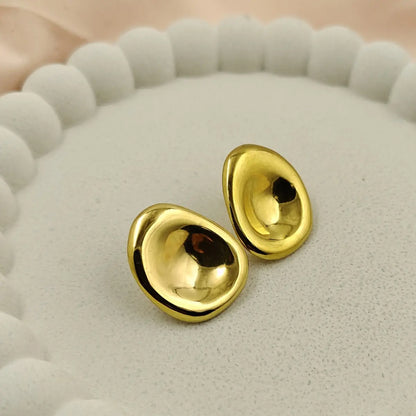 Gilded Pebble Earrings
