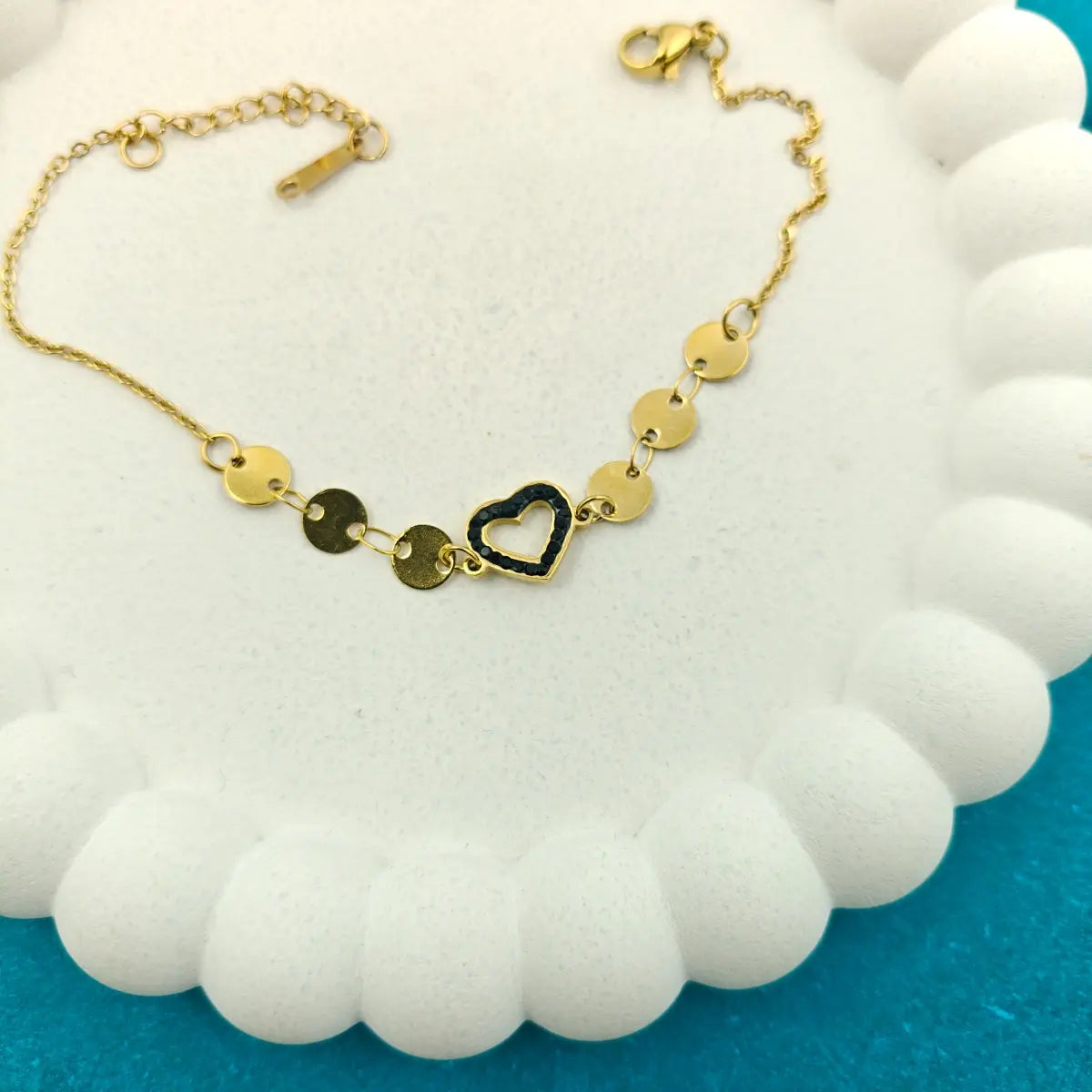 Heartbeat Disk Bracelet