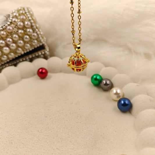 Interchangeable Celestial Cage Pearl Necklace