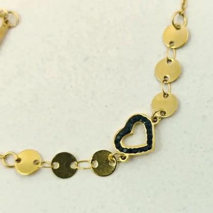 Heartbeat Disk Bracelet