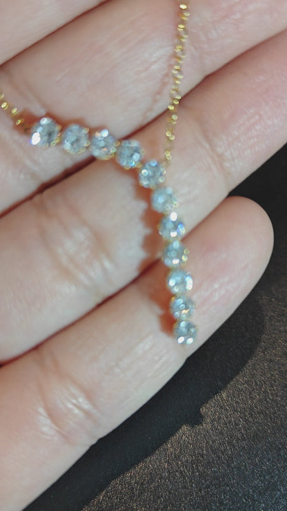 Luxe Lariat Crystal Necklace