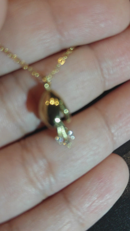 Crystal Bud Pendant Necklace