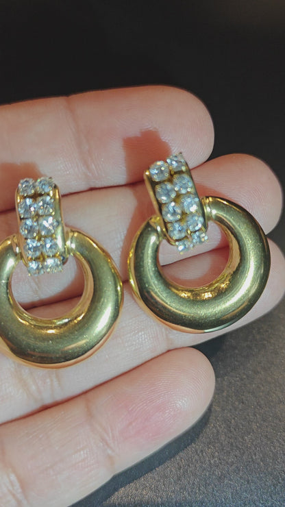 Aurora Halo Drop Hoops