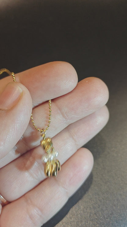 Golden Dog Charm Necklace
