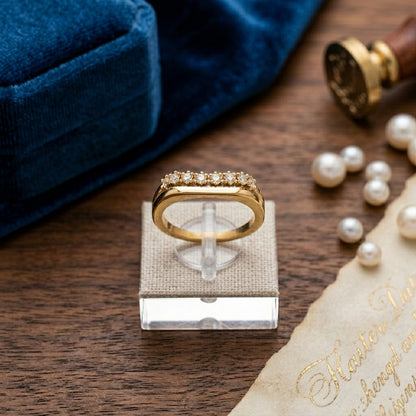 Celeste Crystal Band Ring