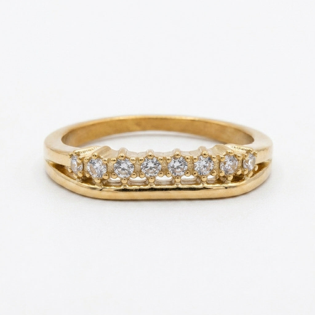 Celeste Crystal Band Ring