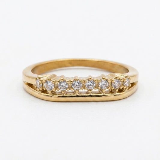 Celeste Crystal Band Ring