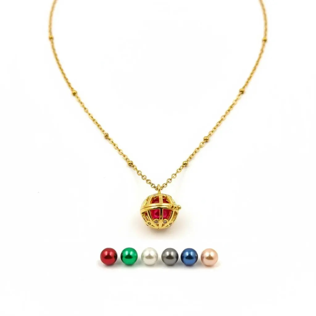 Interchangeable Celestial Cage Pearl Necklace