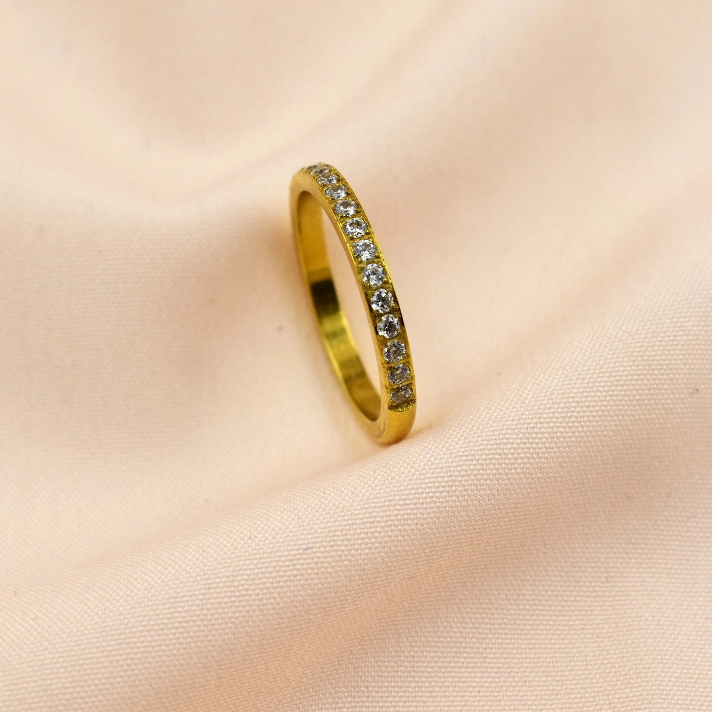 Classic Crystal Band Ring