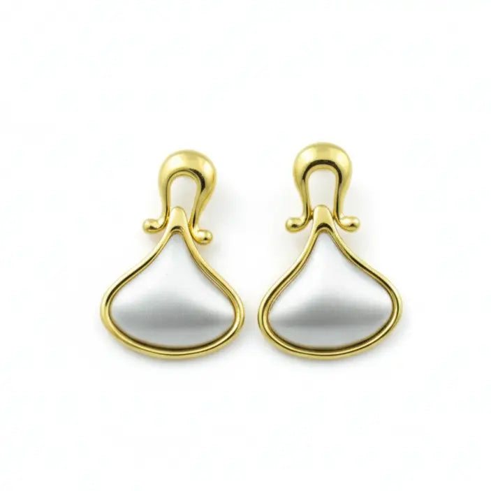 Vintage Pearl Inset Drop Earrings